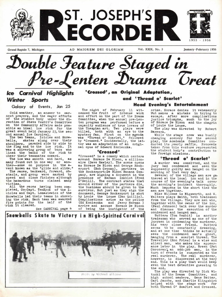 1956 Recorder Jan Feb Front Page