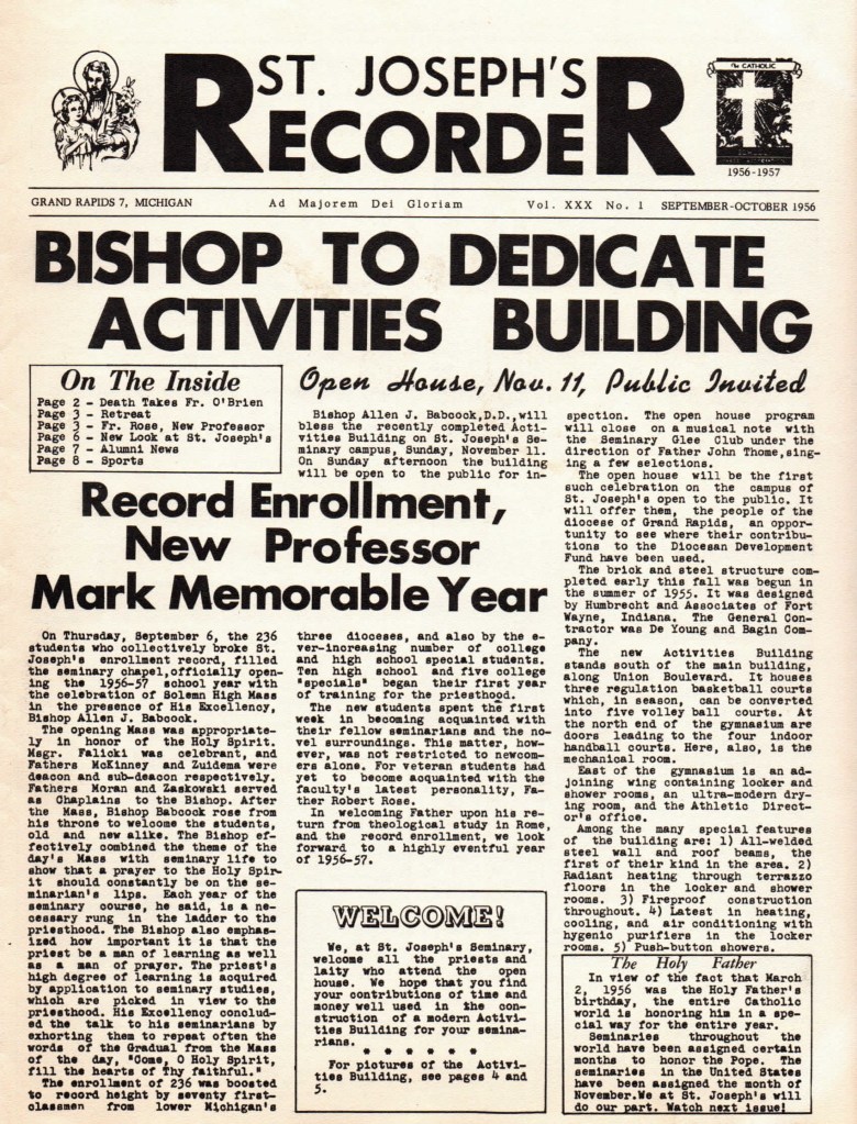 1956 SJS Recorder Sep Oct Front Page