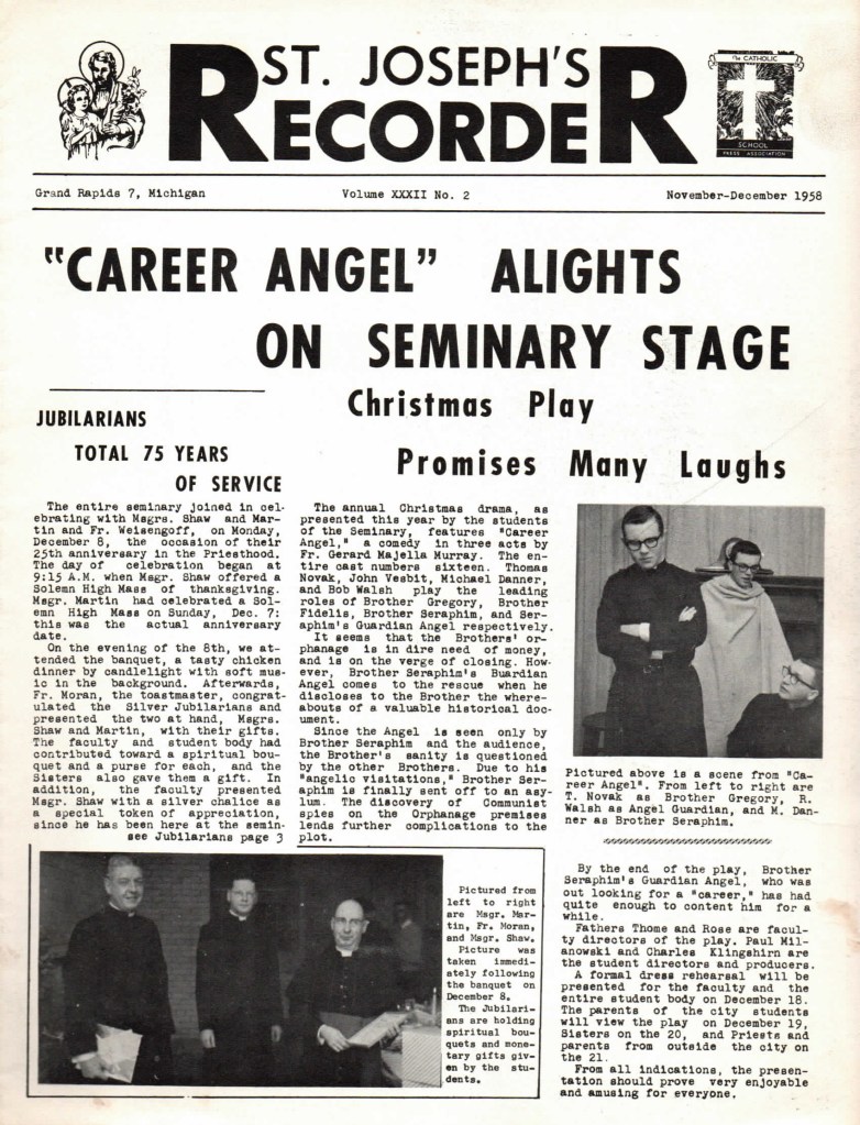 1958 Recorder Nov Dec Front Page