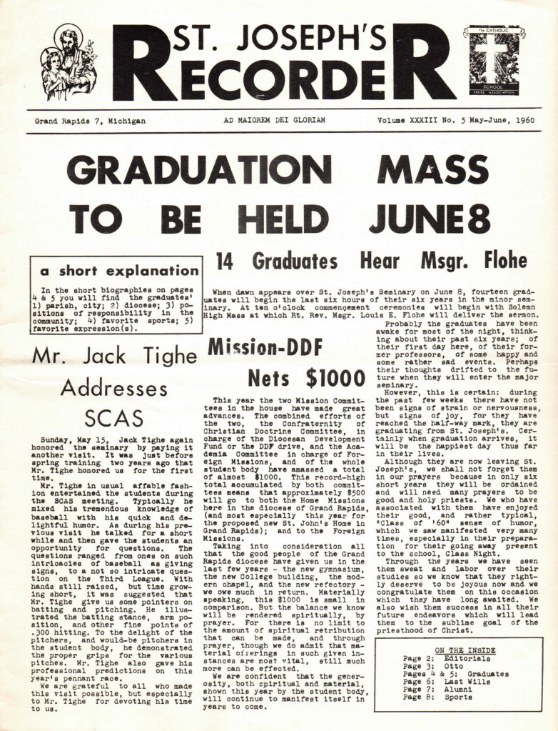1960 Recorder May Jun Front Page