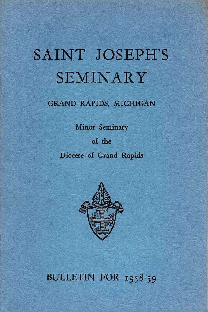 SJS Bulletin for 1958-59 Cover