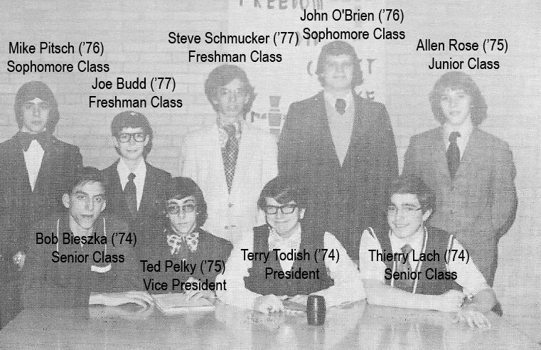 1974 Student Council with names